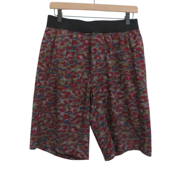 Lululemon Mens Sz M Leopard SlateT.H.E. Short Luxtreme Liner Mini Urban Shorts - Picture 1 of 6